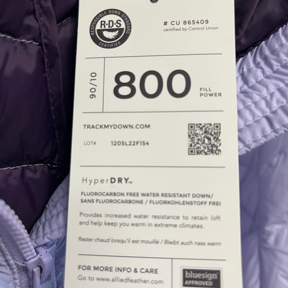 Lands End Down Ultralight Packable Hooded Jacket - Picture 3 of 9